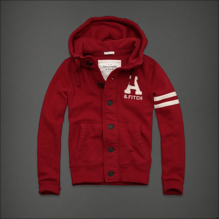 Abercrombie Fitch Hombres Con Botón Capucha AF6525